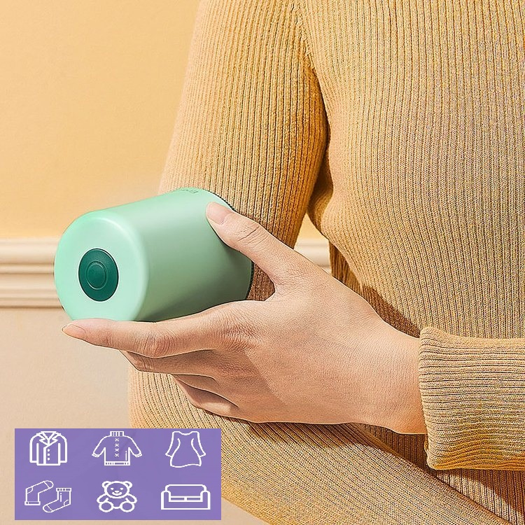Wireless Lint Remover Rechargeable Sweater Shaver for Various Garments and Fabrics, Including Sweaters, Jerseys, Blankets