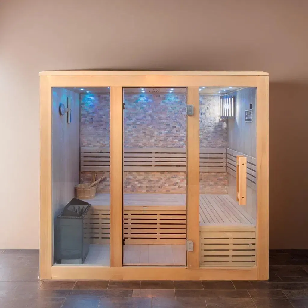 Сауна-бочка Хемлок с печью Harvia