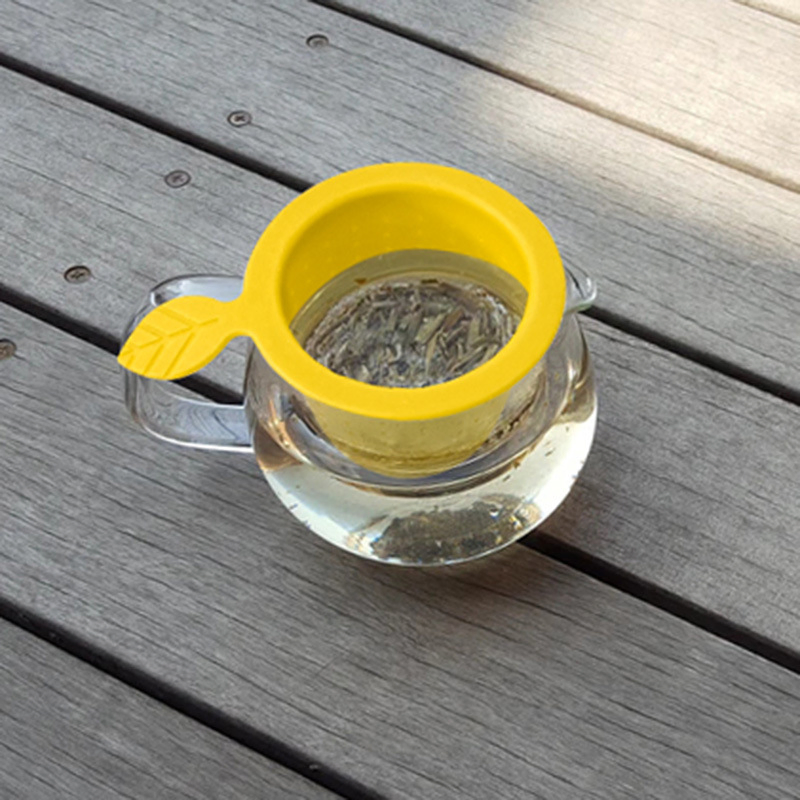 Wholesale FDA Silicone Reusable Strainer Filter Bag Silicone Tea Leaf Infuser