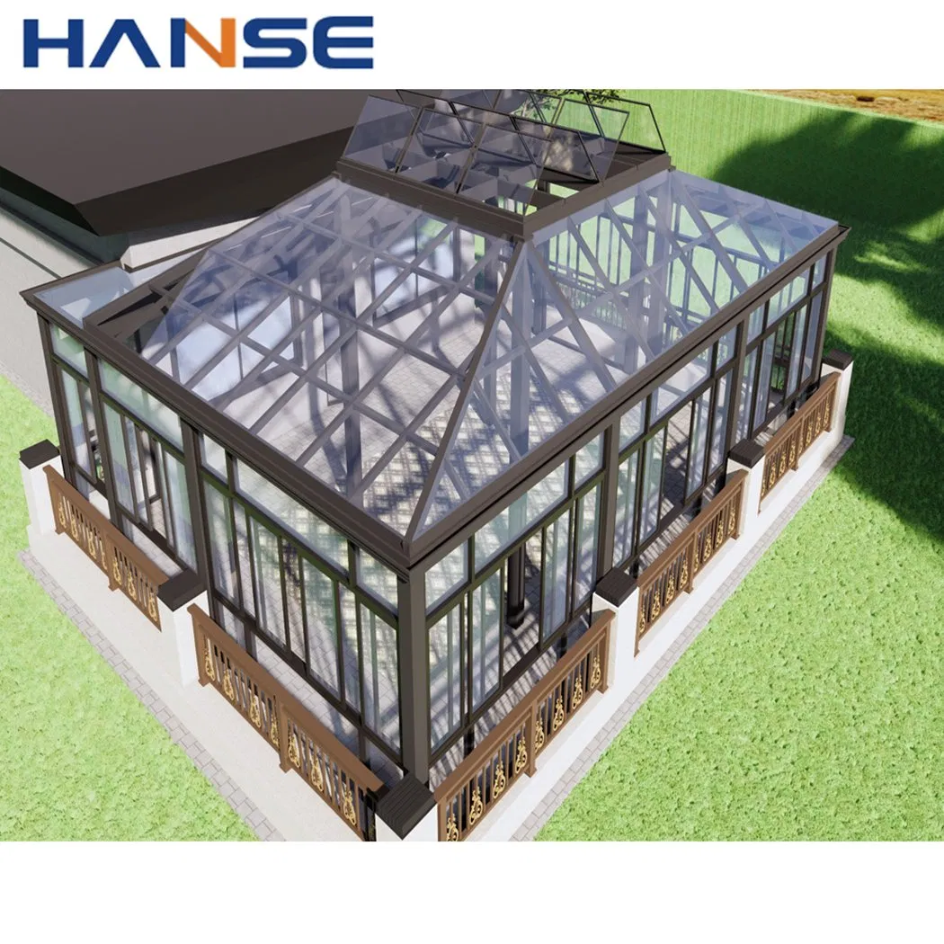 Aluminum Frame Glass Room Indoor Growing Greenhouse Aluminum Prefab Sunroom Prefabricated Triple Glazing Sun Shade Safety Glass Garden House Conservatory
