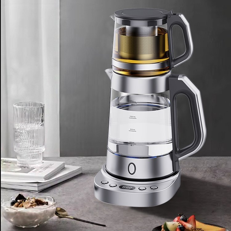 Kitchen Popular 1.7L Russian Electric Glass Kettle Samovar Water Boiler Tea Maker Electric Kettle