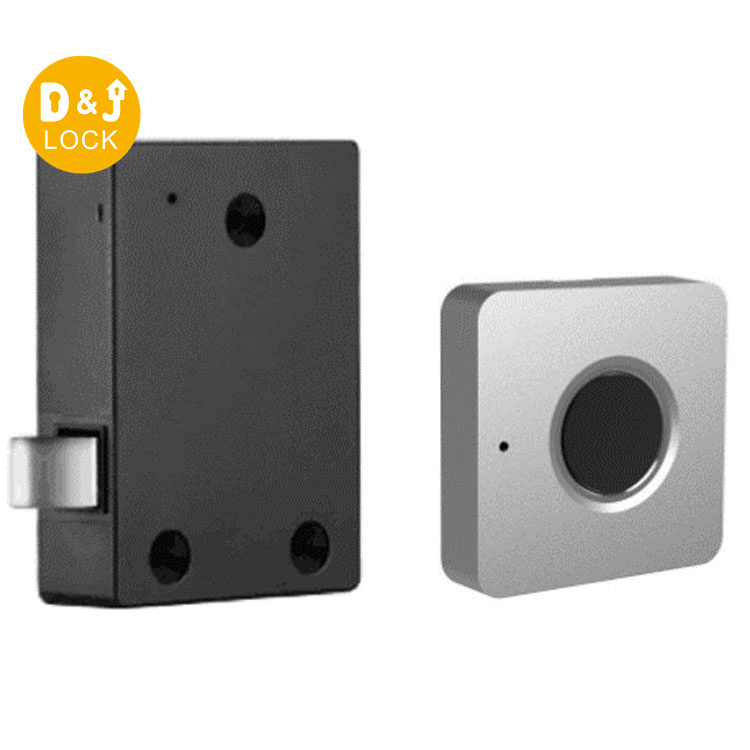Black Color Easy Installation Furniture Cabinet Drawer Fingerprint Keyless Smart Electric Lock