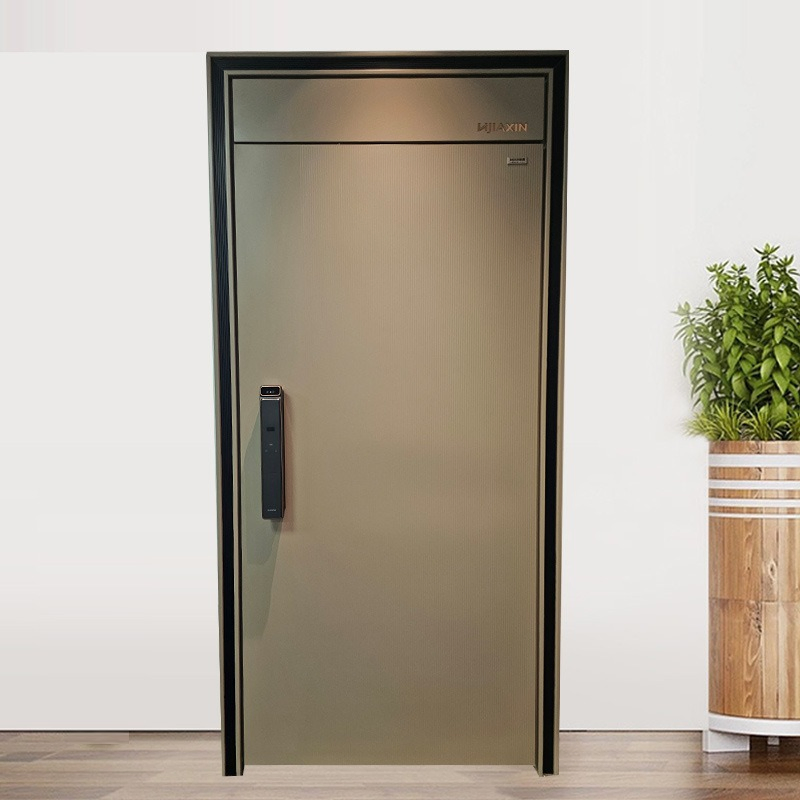 Metal Window Aluminum Alloy Single-Door Entrance Door for Villas