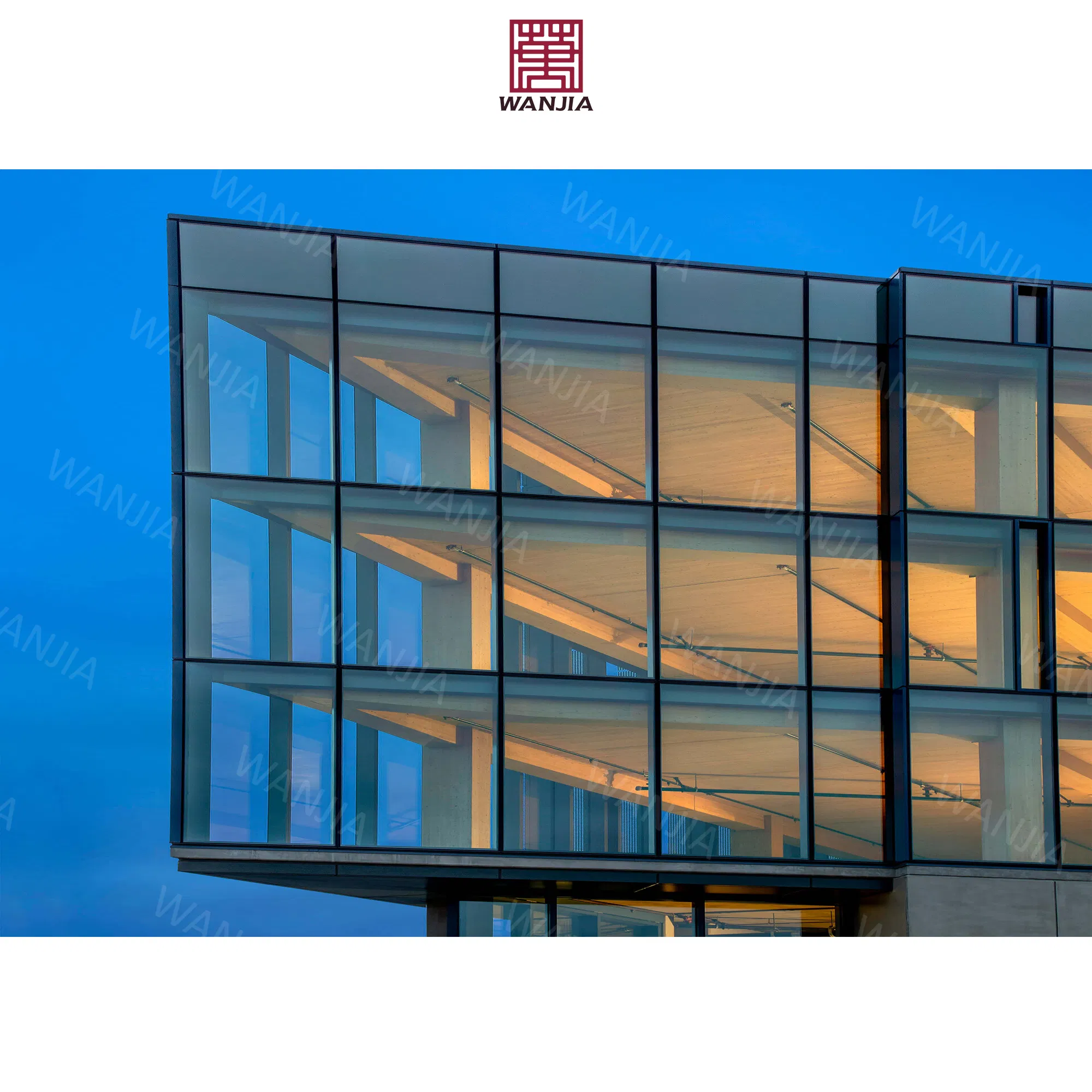 OEM/ODM Commerce Building Structural Glass Facade Double Glass Curtain Wall