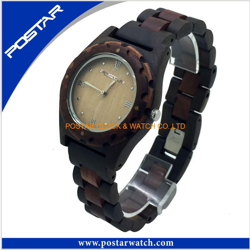 2017 Healthy Wood Watch with Wood Band OEM/ODM Wooden Watch