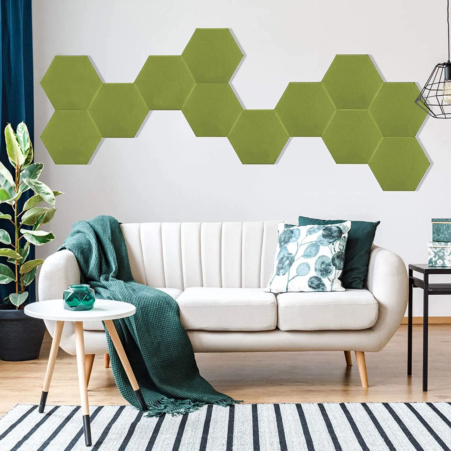 Polyester Hexagon Sound Absorbing Panel Polyester Fiber Hexagon Soundproofing Sound Absorbing
