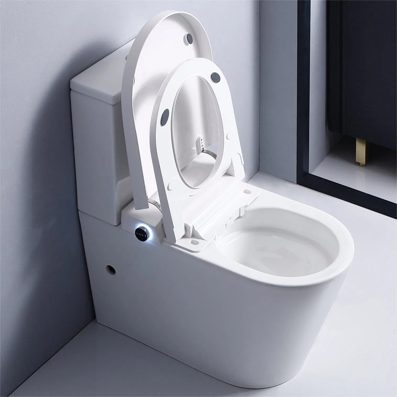 2023 New Arrival Luxury Sanitary Ware Australia Standard Two Piece Smart Toilet with Watermark Certificate