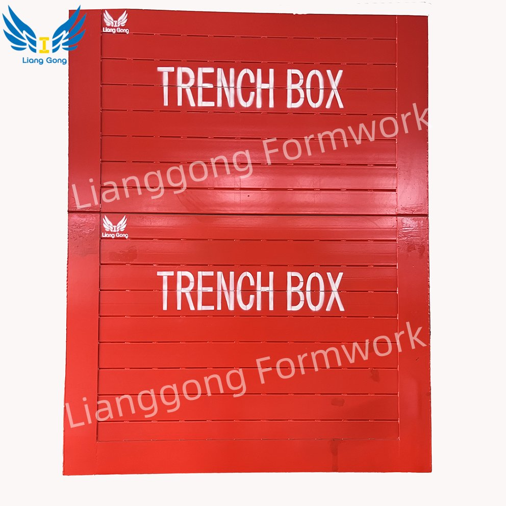 Adaptability in Shape and Size Good Sealing Performance Trench Box for Pipeline Laying Construction Concrete
