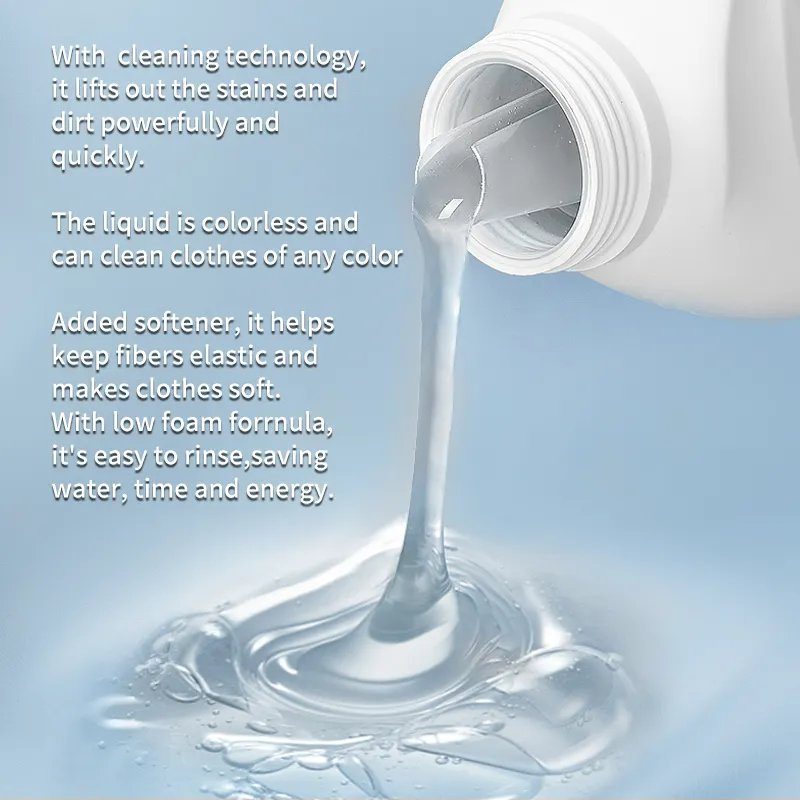 Custom Private label 2L Perfumed Liquid Detergent for Clothing