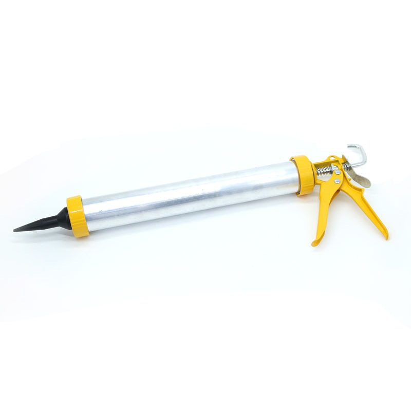 Aluminum Alloy Manual Sausage Caulking Gun 600ml Glass Silicone Gun Hand Tool