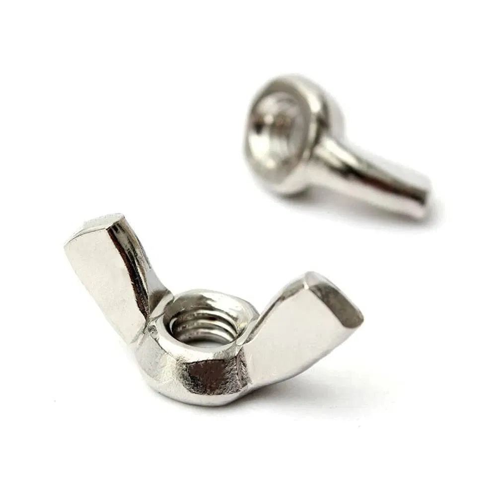 1/4"-20 Wing Nuts, 304 Stainless Steel Wing Nuts Fasteners Parts Butterfly Nut