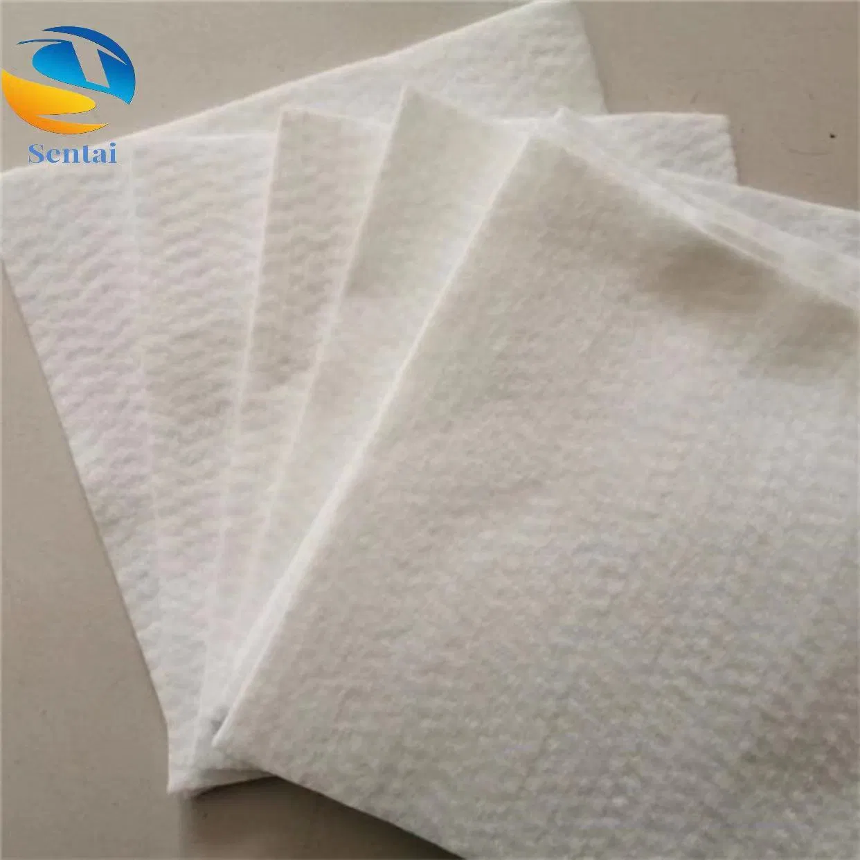 200g300g500g Polyester Polyester Filament Geotextile Road Subgrade Tightening Isolation Polyester Non-Woven Fabric