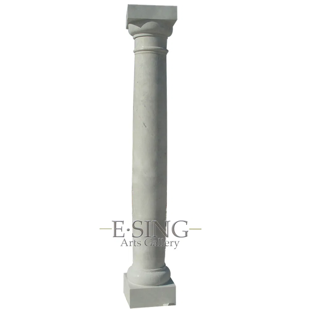 Luxury Interior Stone Marble Pillar Symbolized Roman Column for Villa Bluidling
