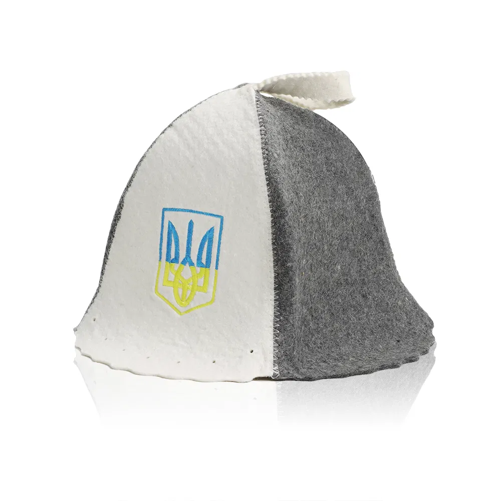 Hot Selling Eco-Friendly 100% Wool Felt Sauna Hat Soft Reusable with Customized Logo Sauna Hats