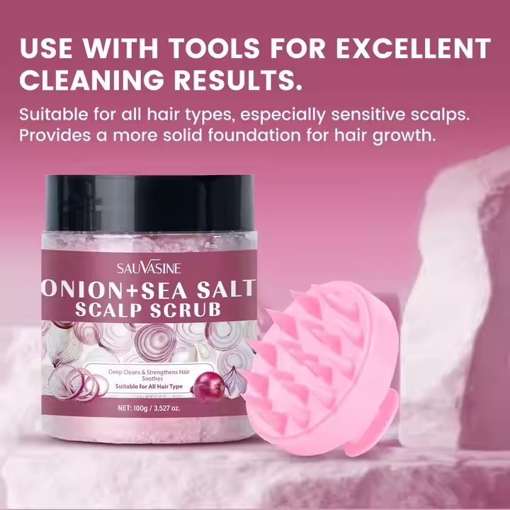 New Product Scalp Scrub Onion Sea Salt 100g for Hair