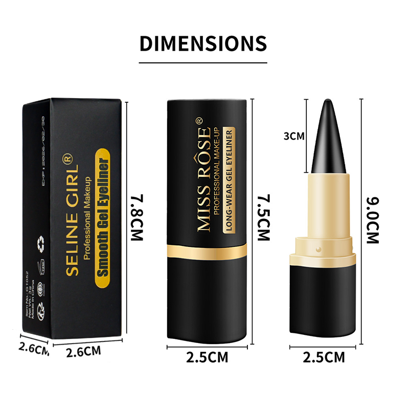 Seline Girl 4 Colors 2.2g 24 Hours Waterproof Eyeliner Cream