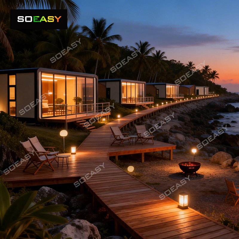 Luxury Fast Installation Living 20FT Portable Container Mobile House Modular Apple Cabin Capsule for Home