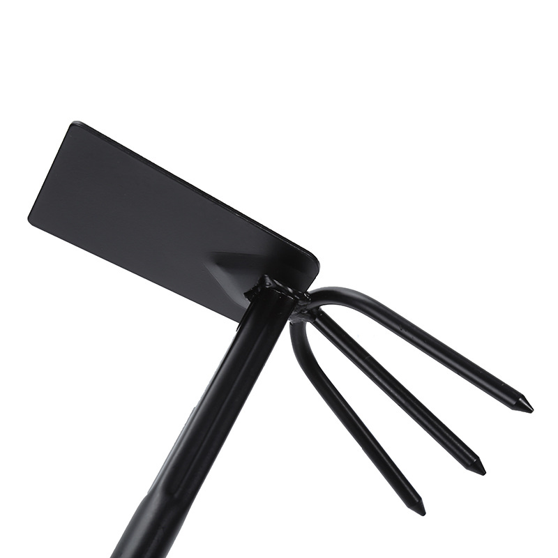 Garden Fork & Hoe W/Steel Handle