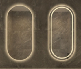 LED Bathroom Mirror with European Style, Wall Mounted, CE and RoHS Certified