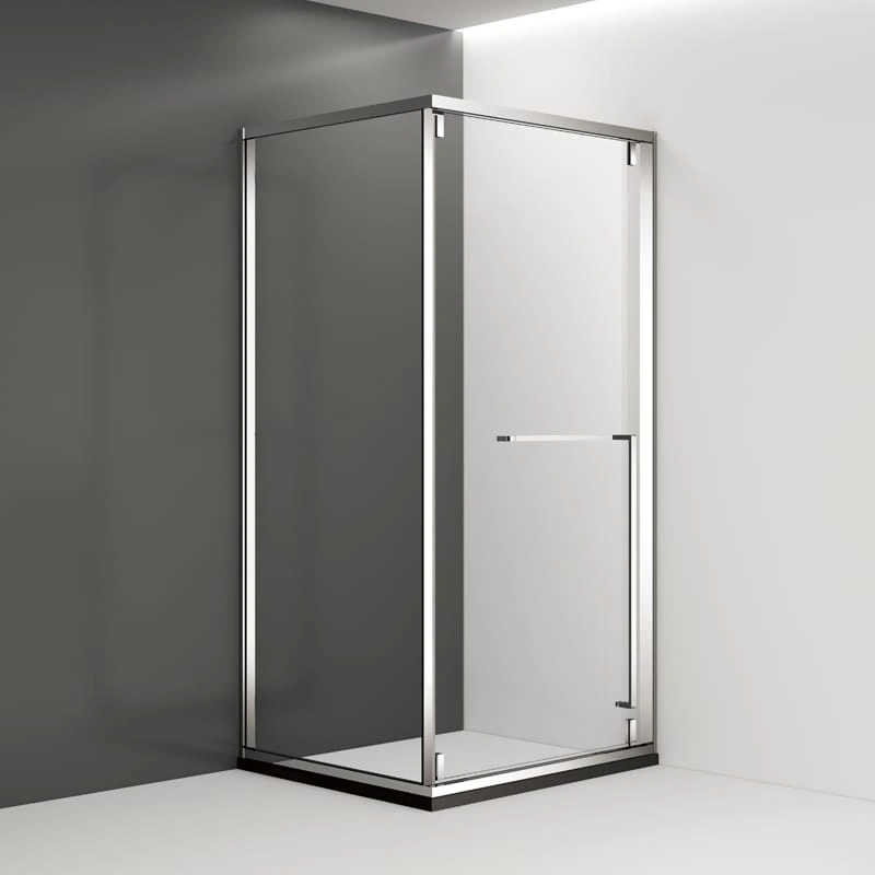 Corner Glass Shower Enclosure with Smooth Sliding Door System