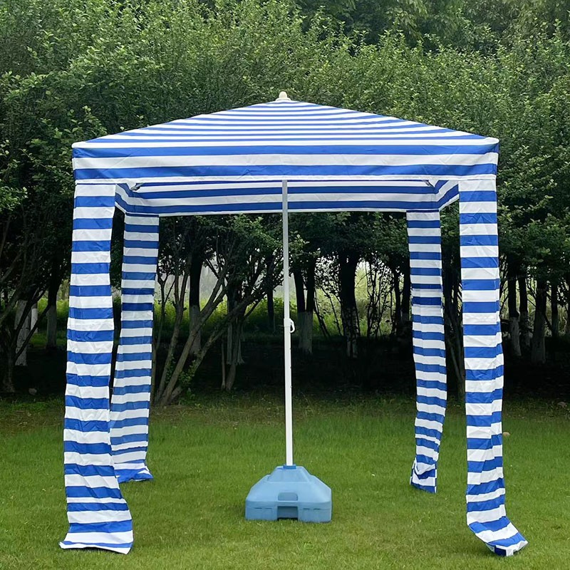 Square Patio Parasol Umbrella for Outdoor Cool Beach Umbrella Cabana Tents