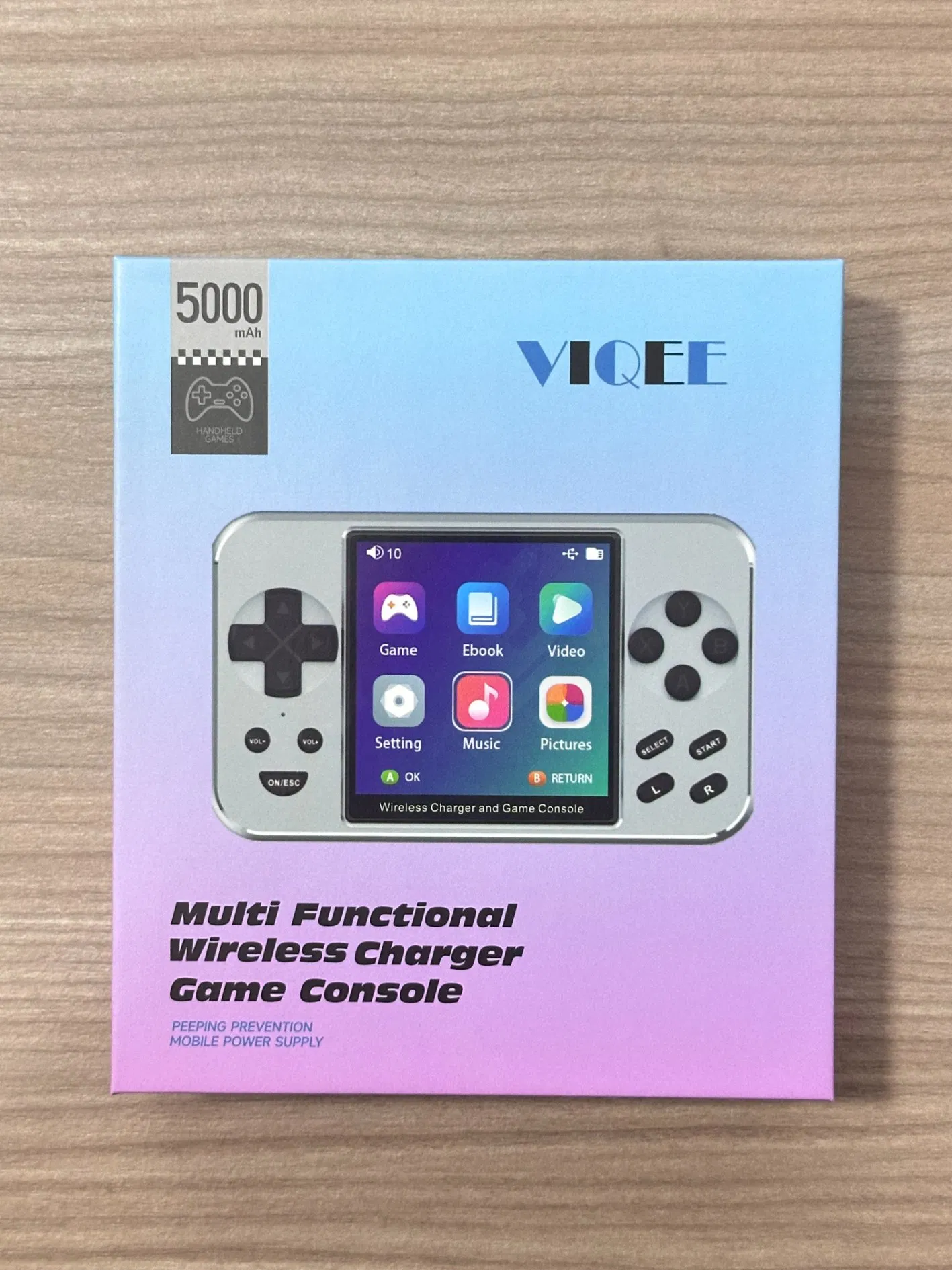 New Arrival 6000 Games Console Wireless Charger Power Bank Movie Player MP4 Ebook All in One Ready Stock Hot Sell Game