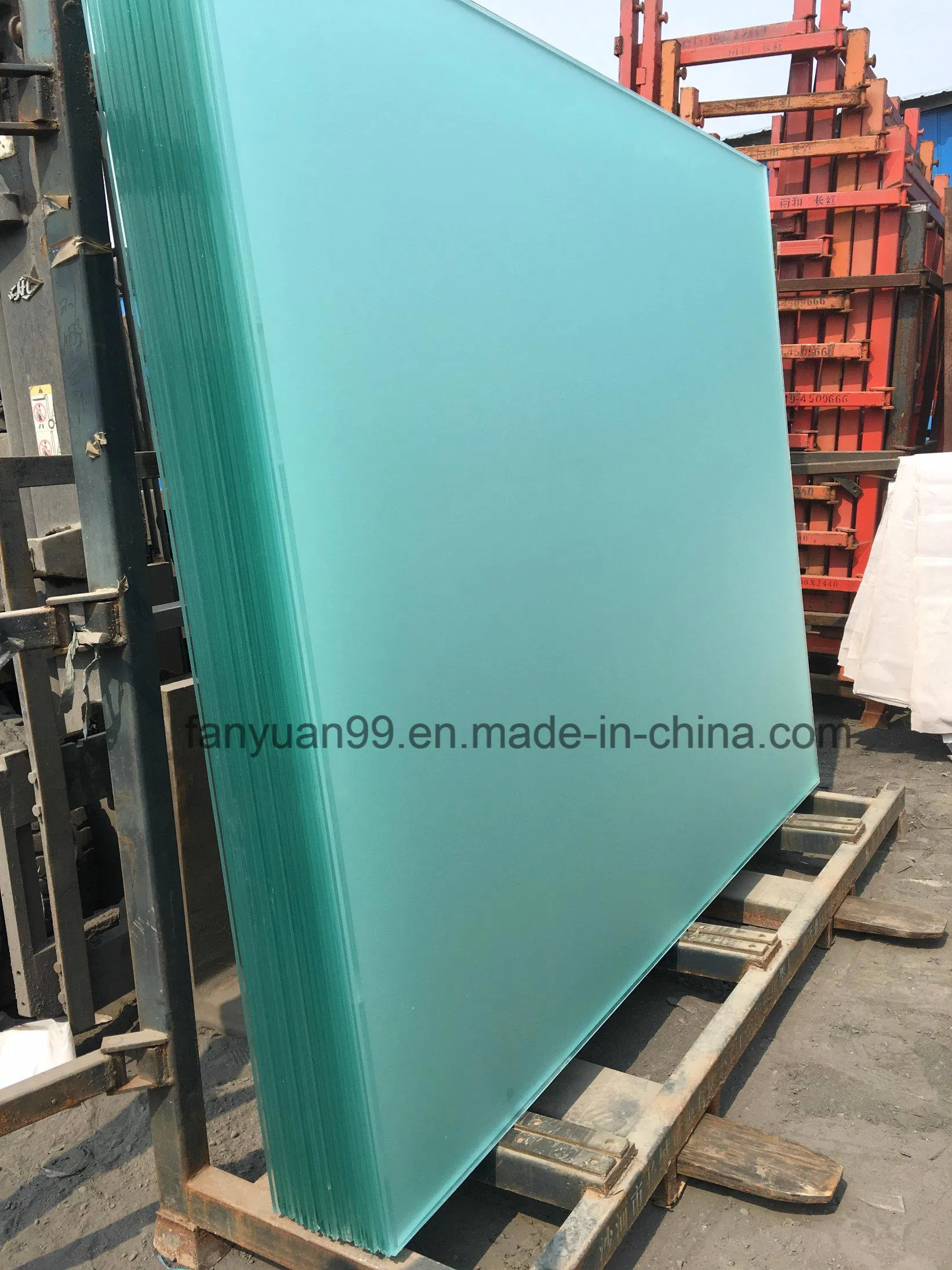 Very Good Quality Competitive Price 4+4mm Acid Etched Laminated Frosted Glass 8mm