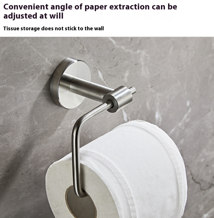 304 Stainless Steel Wall-Mounted Bathroom Hardware Set Includes Towel Bar Paper Towel Rack and Toilet Paper Holder