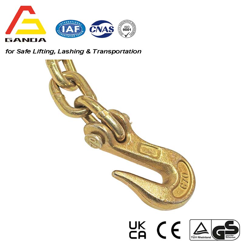 Lashing Chain, Transprot Chain, Lashing Chain with Grab Hook, Tie Down Chain