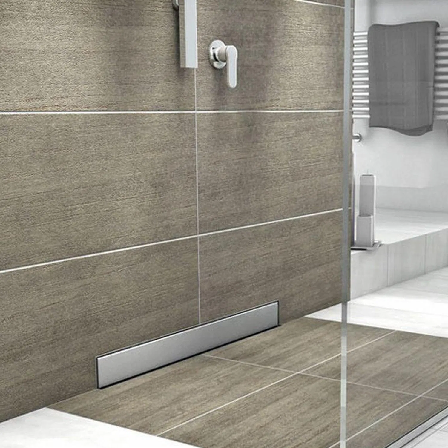 Bathroom Linear Shower Drain Stainless Steel 304 Drainer Shower Floor Drain