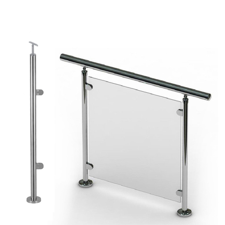 Unikim Factory Stainless Steel Glass Stair System Balcony Railing with CE