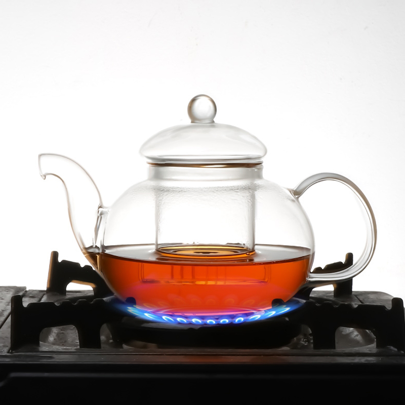 High Borosilicate Heat-Resistant Glass Kettle and Teapot Set with Glass Cups