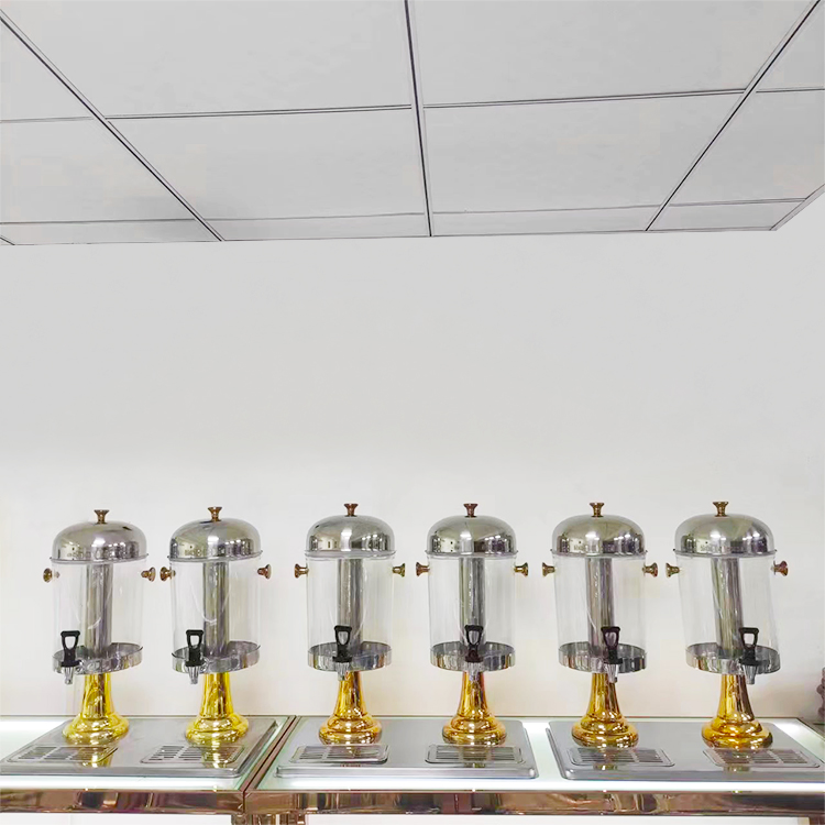 Gold Stainless Steel Thermal Hot and Cold Water Juice Dispenser Beer Beverage Dispenser