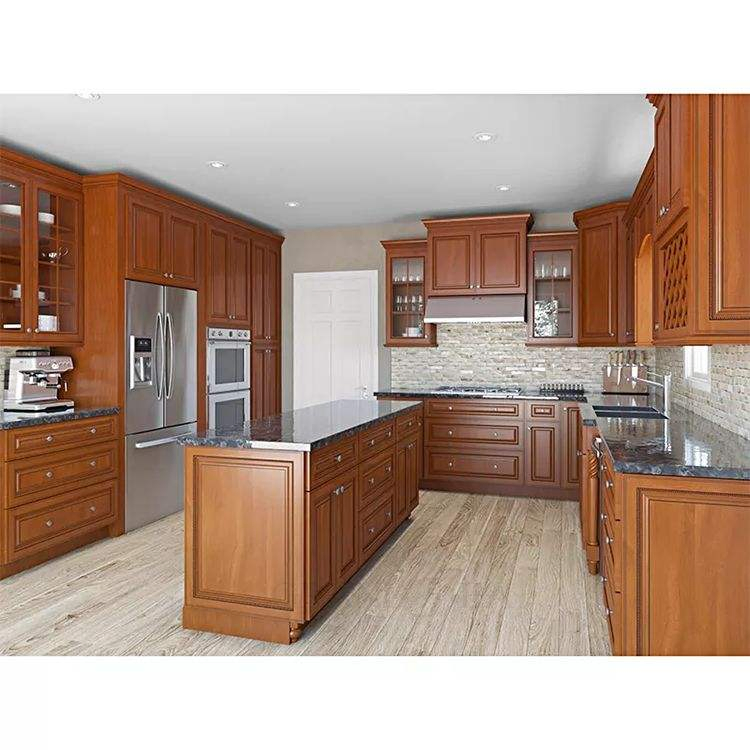 Kitchen Furniture Customized Solid Wood Kitchen Cabinet