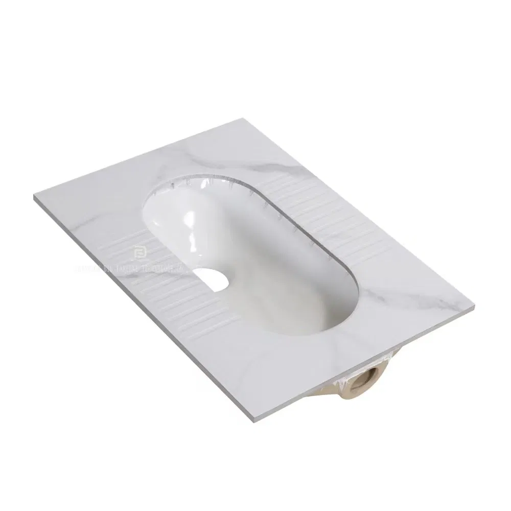 Sintered Stone Porcelain Standard Size Squat Wc Pan Black Ceramic Adult Platform Squatting Toilet