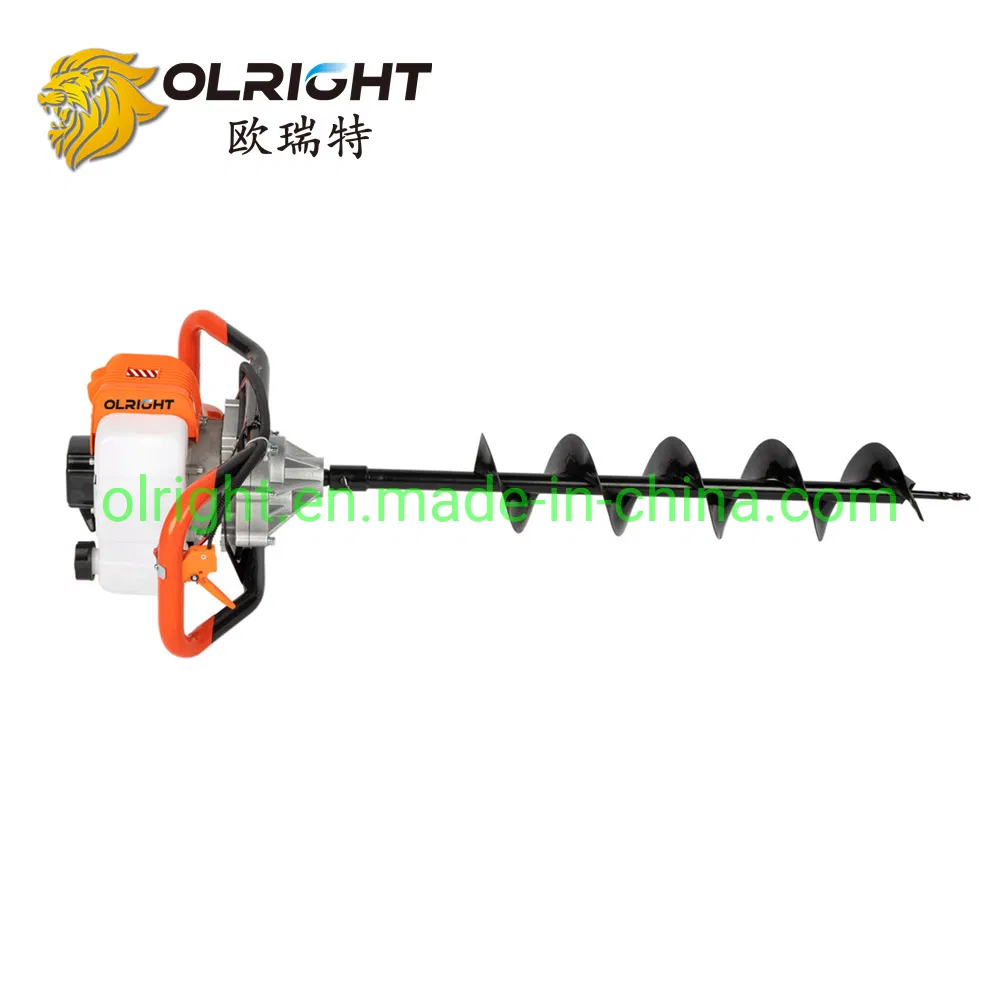 63cc 48f Good Quality Garden Tool Gasoline/Petrol Earth Auger/Ground Drill 100/150/200/300mm Earth Auger with Drill Bit
