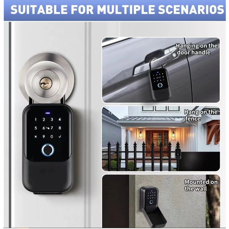 Smart Outdoor Bluetooth Fingerprint Waterproof Ttlock Smart Lock