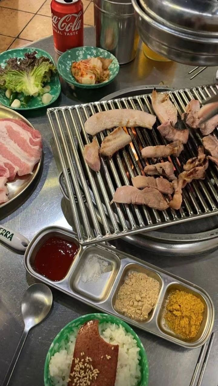 Asia Japanese Korean Barbecue Bulgogi Meat Serving Medium Clip 304 Stainless Steel Siver Shiny Clip