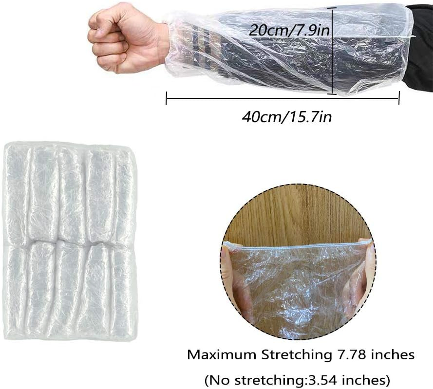 Blue White Water-Proof and Dust-Proof Disposable PE Plastic Sleeves for Industrial Use