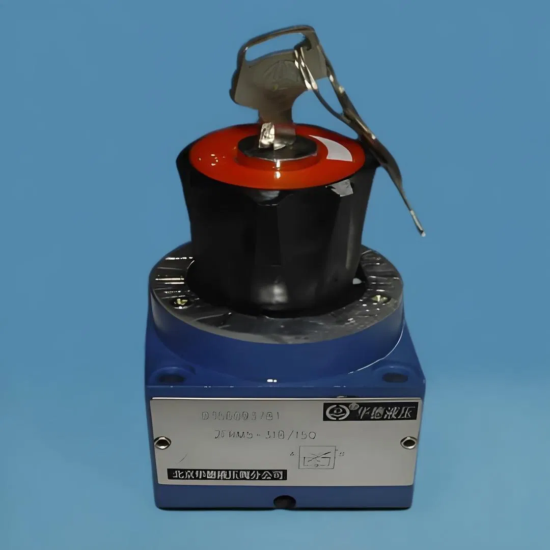 Гидравлический клапан давления с манометром и запорным клапаном