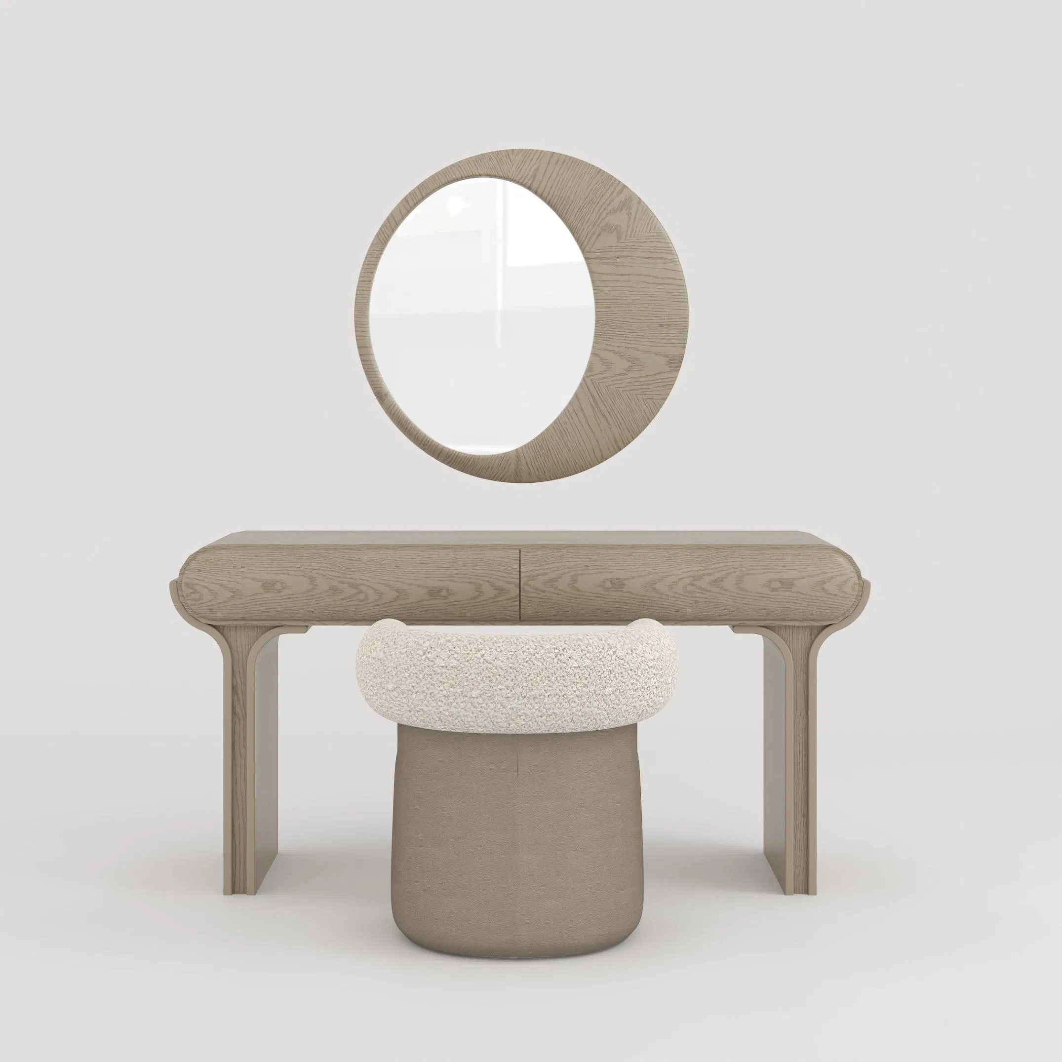 Modern Light Luxury Wall - Mounted Bedroom Vintage Dressing Mirror