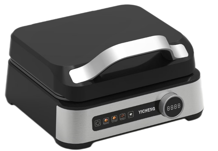 Digital Touch Panel Waffle Maker – Smart Timer, Adjustable Browning, High-Quality