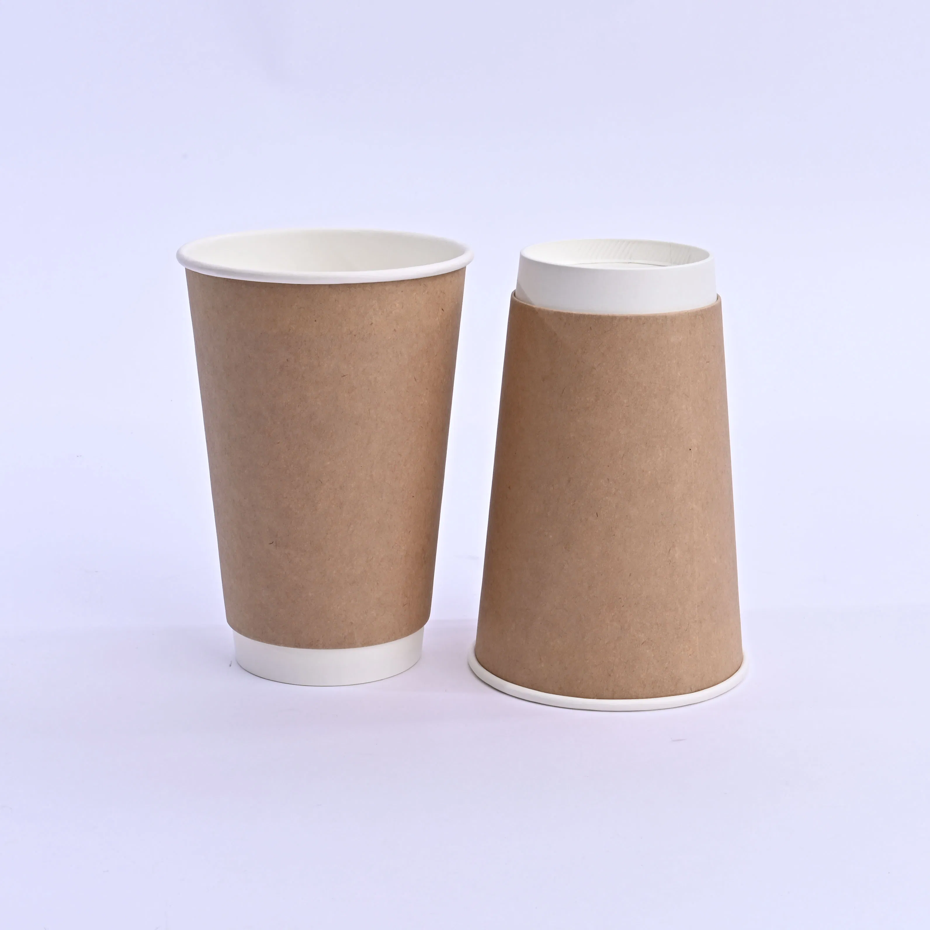 Двухслойные бумажные стаканчики для кофе с логотипом