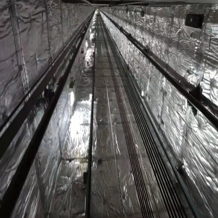 Exhaust Pipe Noise Insulation Cotton Elevator Shaft Sound-Absorbing Cotton Alkali-Free Aluminum Foil Glass Fiber Needle Felt