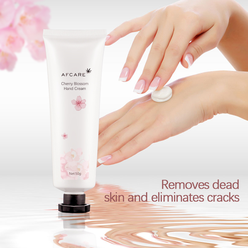 Private Label OEM Mini Natural Organic Whitening Moisturizing Cherry Blossom Hand Cream