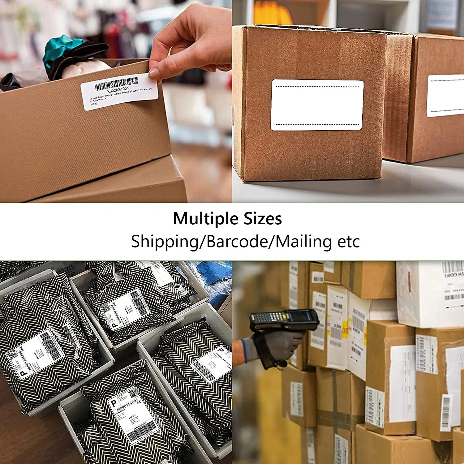 Waybill Sticker Waterproof 100X150mm A6 Thermal Self Adhesive Shipping Address Label