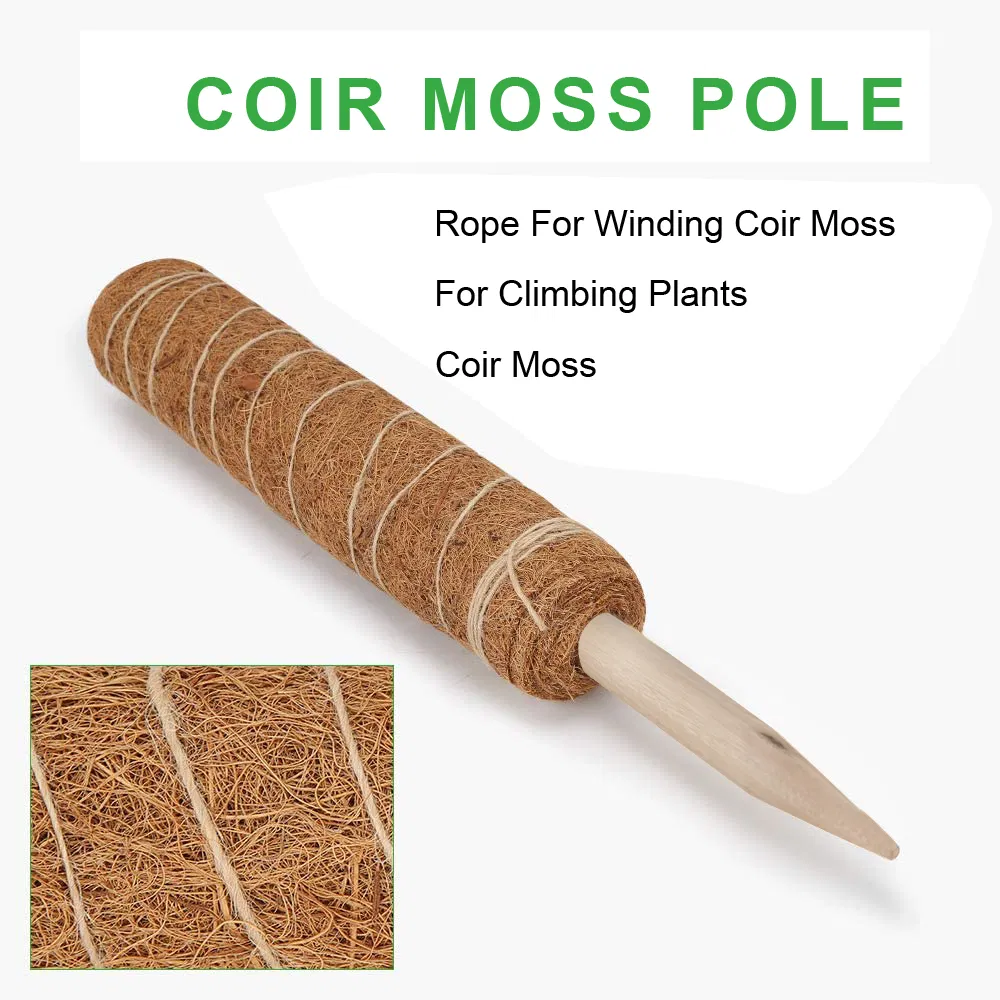 3 Sizes Stackable Ajustable Climbing Thicken Pole Coconut Palm Coir Moss Stick for Plant