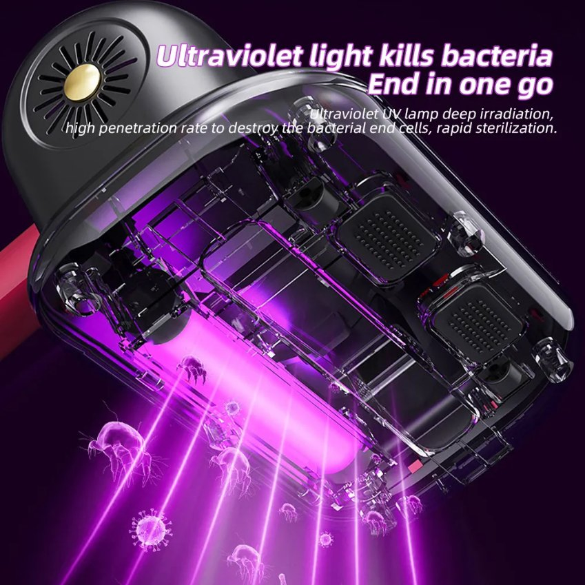Handheld Wireless Mite Remover Vacuum Cleaner for Indoor Pest Control - UV Radiation Sterilization for Home Bed Bedding