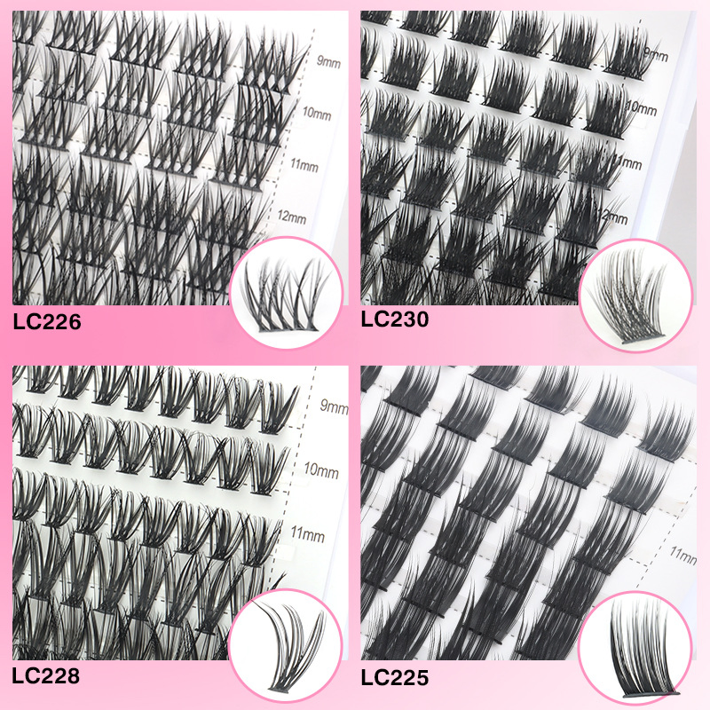 Segmented False Eyelashes with Large Volume Tweezers