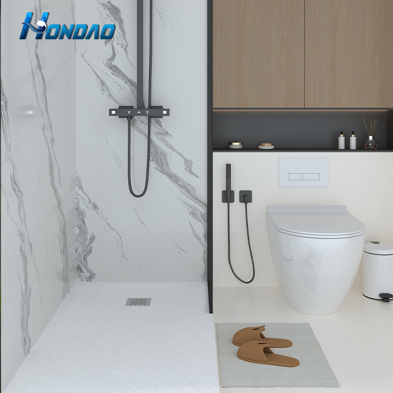 Hondao Eco Friendly Artificial Stone Shower Base Solid Surface Shower Tray